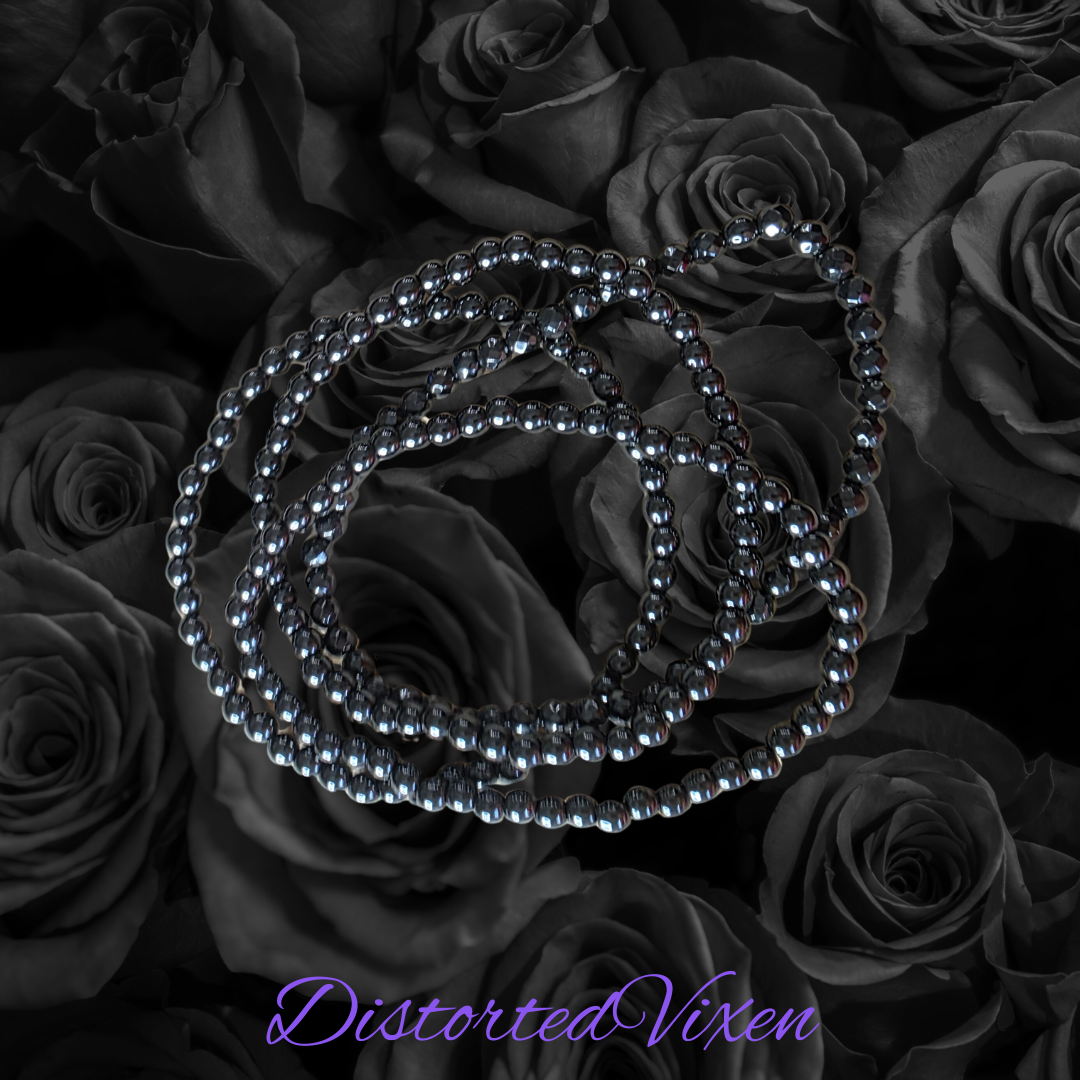 5mm Hematite Beaded Bracelet – Grounding & Protection – Stretch Crystal Bracelet – Unisex Minimalist Jewelry