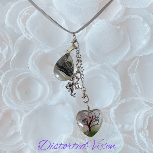 Fully Customizable Charm Necklace, Interchangeable Jewelry, Swap Layer Create Necklace, Gothic Valentine Gift