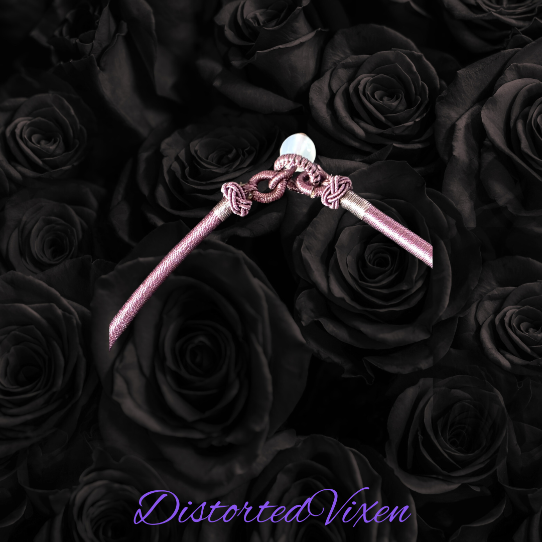 Citrine & Selenite Harmony Necklace | Mauve Cord | Cleansing + Confidence Energy